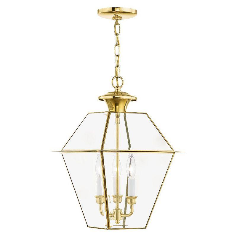 Livex Lighting Westover 3 - Light Pendant in  Polished Brass