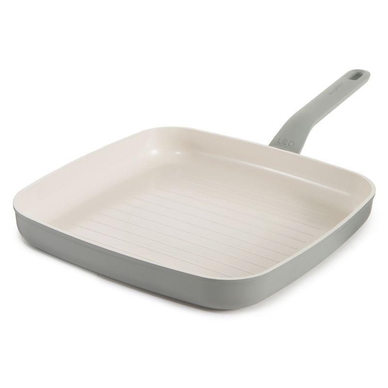 BergHOFF Balance Non-stick Ceramic Grill Pan 11", Recycled Aluminum, Moonmist