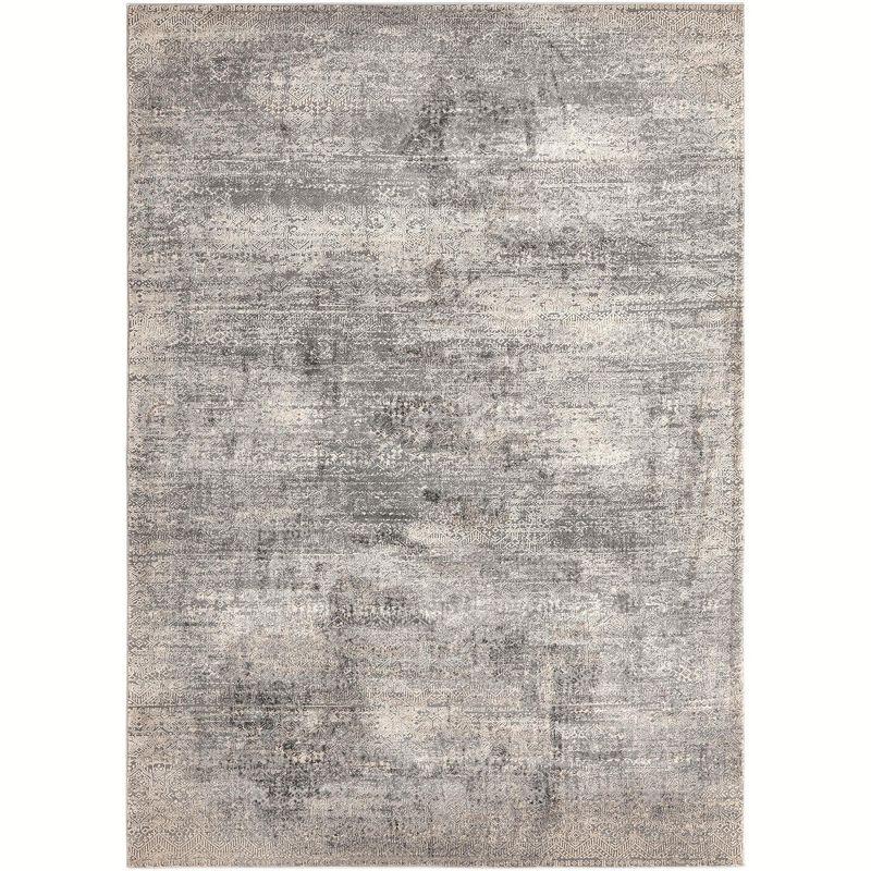 Unique Loom Finsbury Collection Area Rug - Sarah (7'  x 10' Rectangle Gray/Ivory)