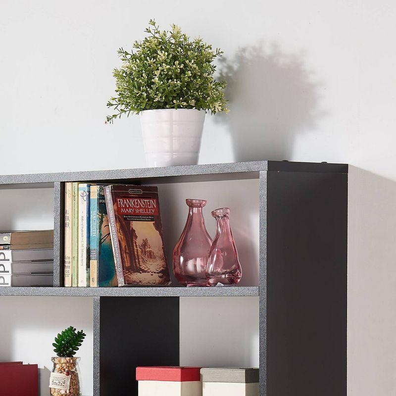 37" x 31.5" Rectangular Shelf Unit Black - Danya B.: Modern Storage, Floating Design, MDF Composite