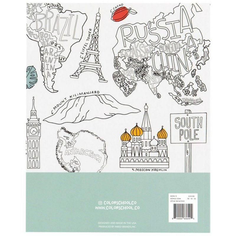 Coloring Book Coloring the World - Color School: Creative Pages for Ages 2-12, 44 Pages, 10"x8"