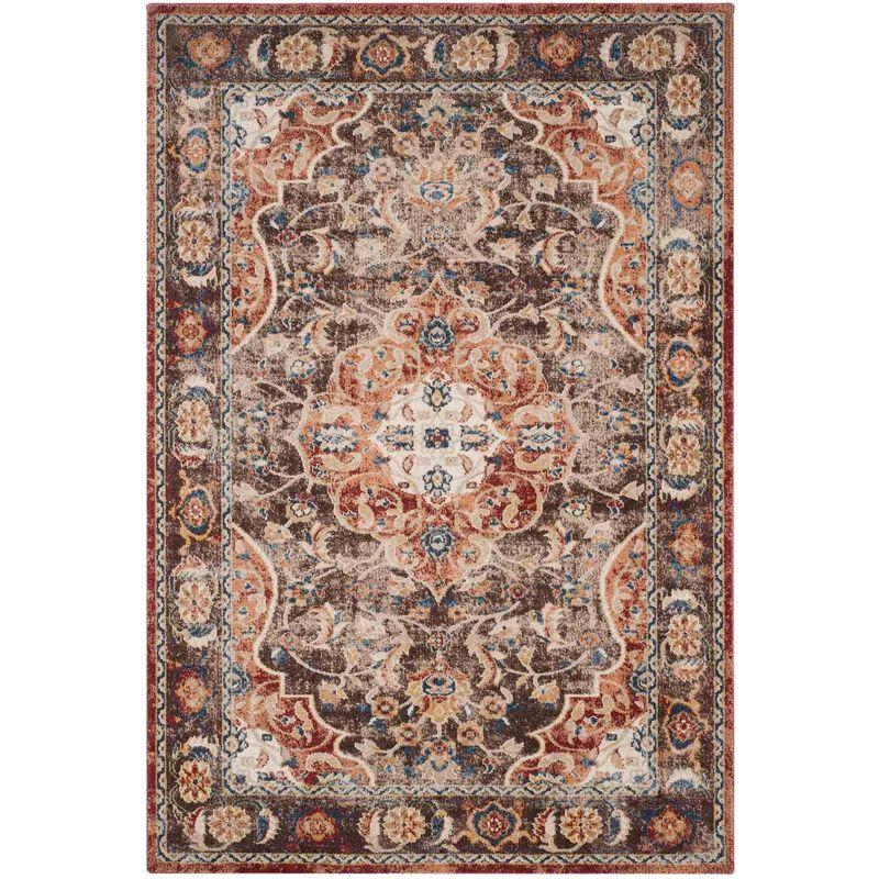 Bijar BIJ648 Power Loomed Area Rug Brown / Rust 4' X 6' - Safavieh.