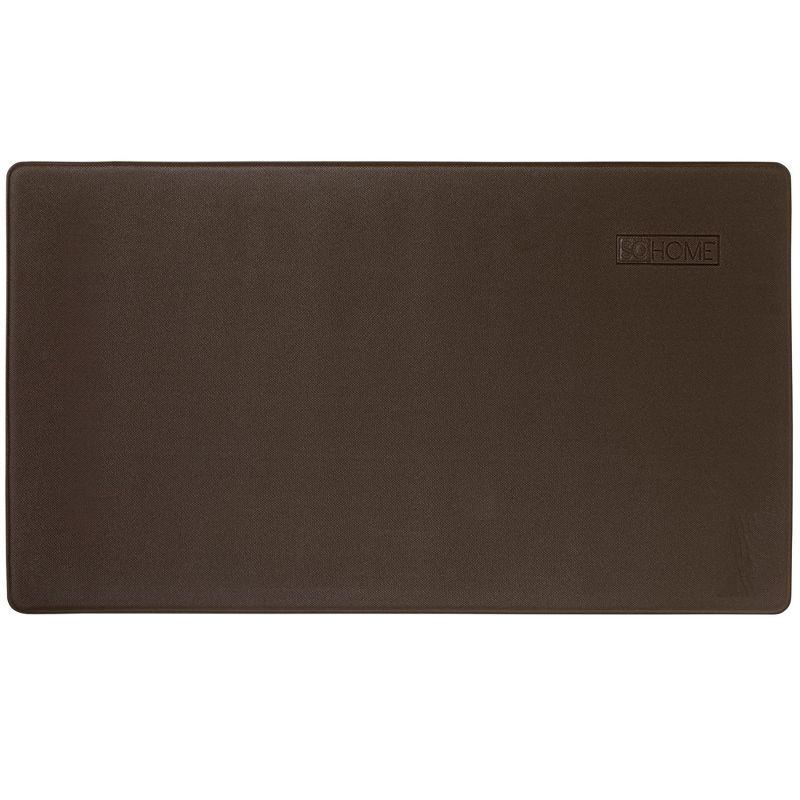 Gray and Red Anti-Fatigue Kitchen Mat with Quote