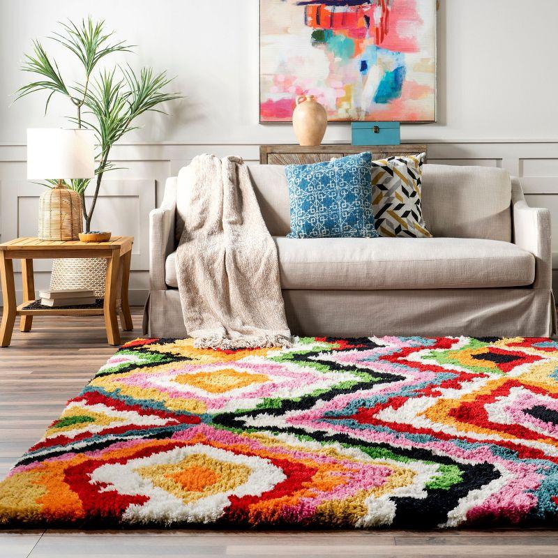 Nuloom Handmade Carnival Abbey Shaggy Indoor Area Rug