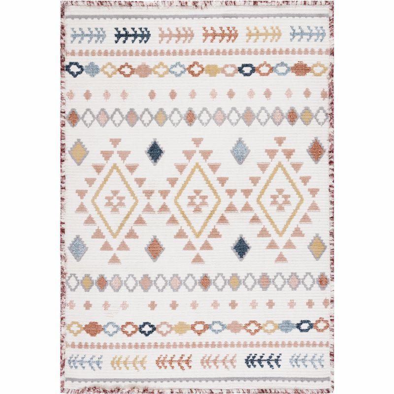 Marrakesh MRK606 Power Loomed Area Rug - Ivory/Multi - 4'x6' - Safavieh.