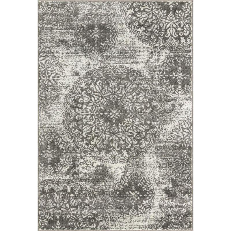 Unique Loom 4' 0 x 6' 0 Sofia Grand Gray Area Rug