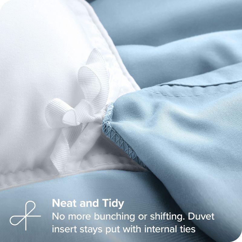 Light Blue Ultra-Soft Microfiber Twin/Twin XL Duvet Cover Set