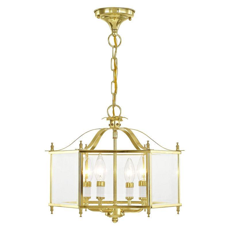 Livex Lighting Livingston 4 - Light Pendant in  Polished Brass