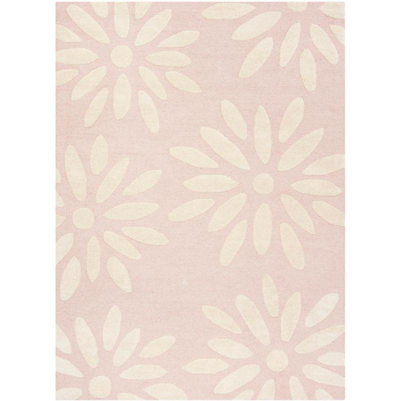 Safavieh Kids Daisy SFK914 Hand Tufted Indoor Area Rug - Pink/Ivory - 5'x7' - Safavieh