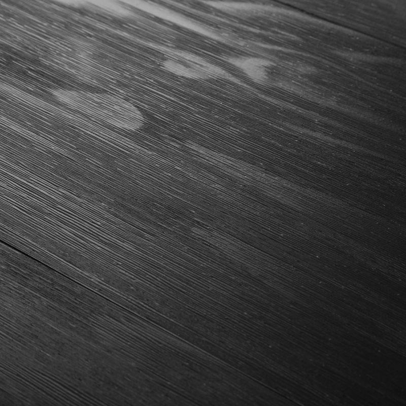 Plank+Beam 48" Dining Table for 4, Classic Farmhouse Solid Wood Kitchen Table, Black Wirebrush