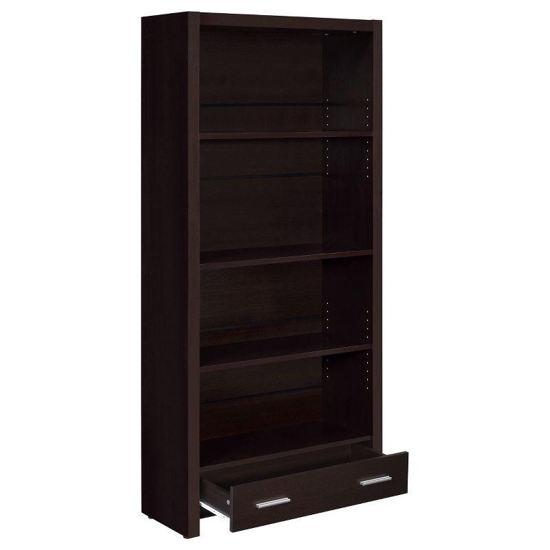 70.75&#34; 4 Shelf Bookcase Cappuccino - Coaster