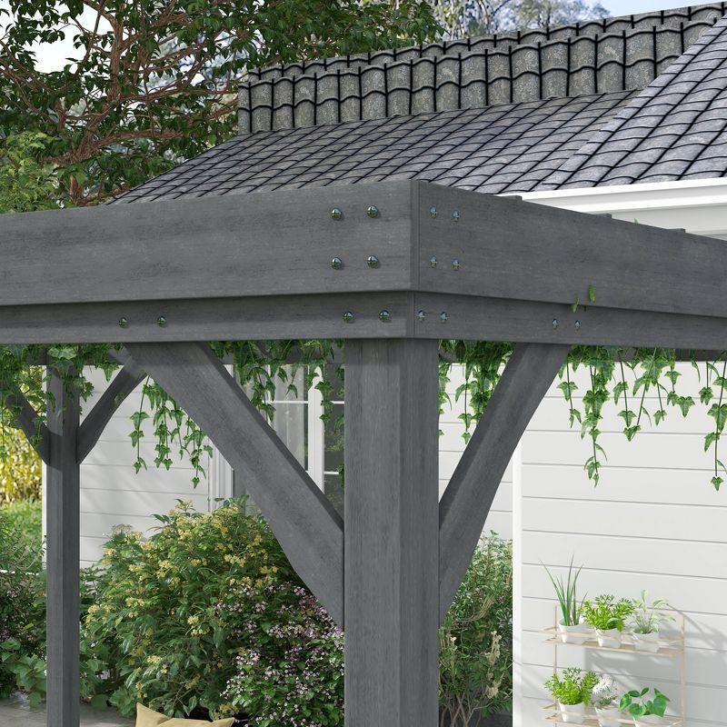 Outsunny Solid Wood Pergola