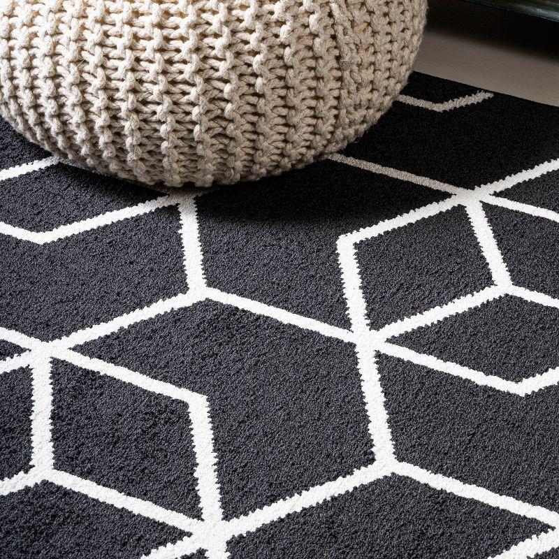 Tumbling Blocks Modern Geometric Area Rug - JONATHAN Y