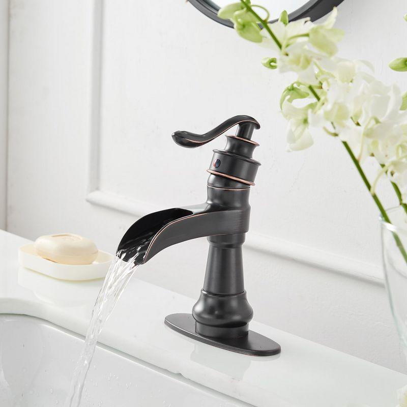 BWE Single Hole Single-Handle Low-Arc Bathroom Faucet