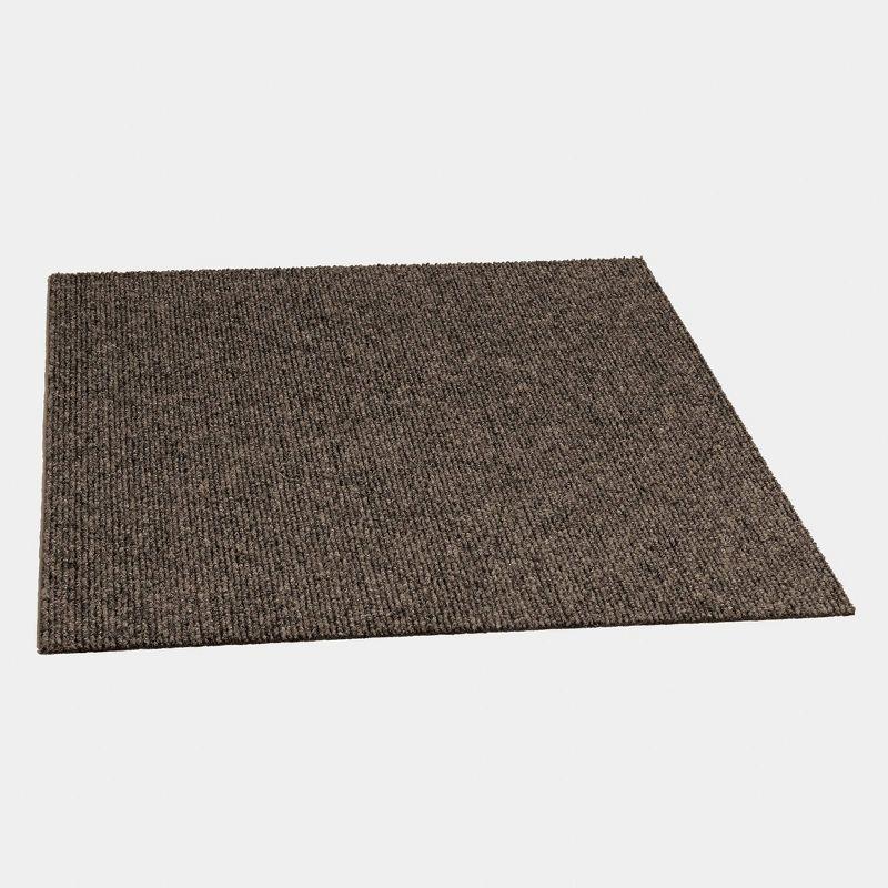 18" 16pk Rib Self-Stick Carpet Tiles - Foss Floors