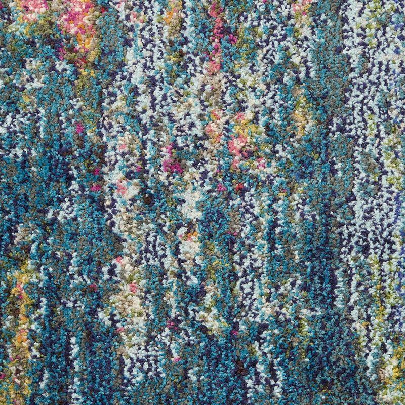 Nourison Celestial 2'2"X10' (10' Runner) Blue/Yellow Indoor Area Rug Colorful Contemporary Abstract by Nourison