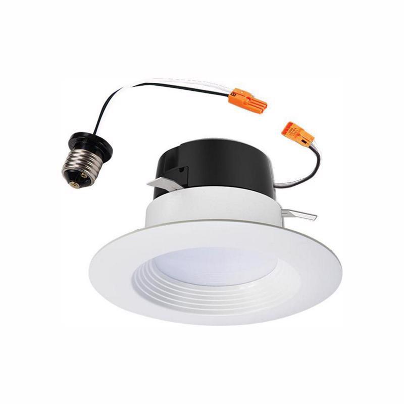 4'' White LED Baffle Recessed Trim