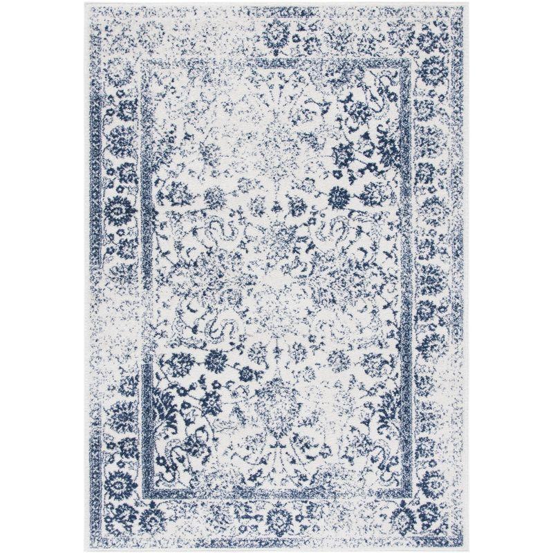 Adirondack ADR109 Machine Made Indoor Area Rug - Ivory/Navy - 8'x10' - Safavieh