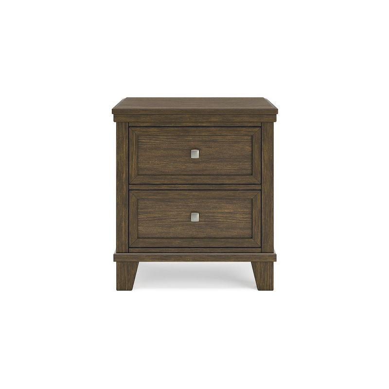 Shawbeck Brown 2-Drawer Transitional Nightstand