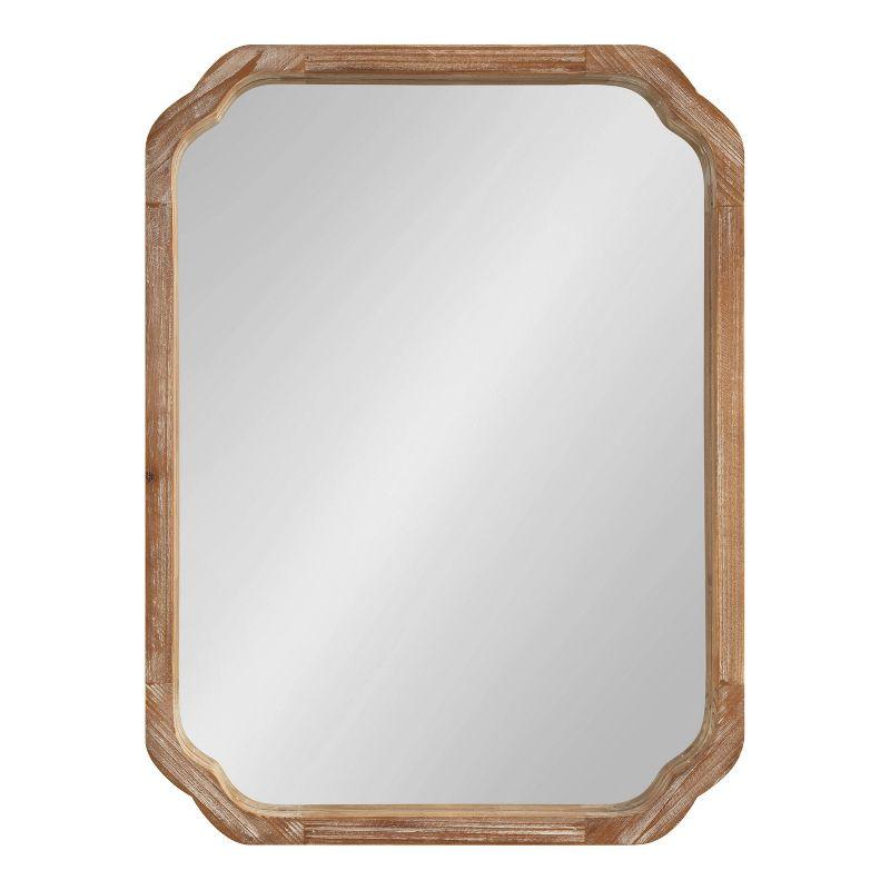 Kate & Laurel All Things Decor 18"x24" Marston Farmhouse Wall Mirror: Solid Wood, No Assembly Required