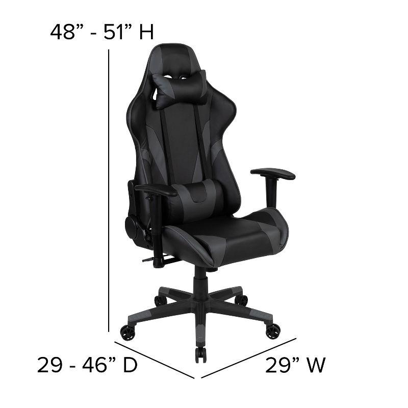 Flash Furniture Gaming Desk and Reclining Gaming Chair Set with Cup Holder, Headphone Hook, and Monitor/Smartphone Stand