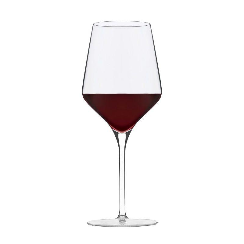 Greenwich Signature Angular Bowl 16-Ounce Wine Glasses Set of 4