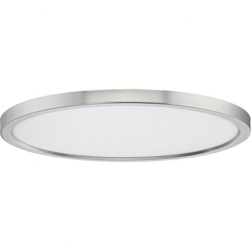 Quoizel Lighting Outskirts 1 - Light Flush Mount in  Brushed Nickel