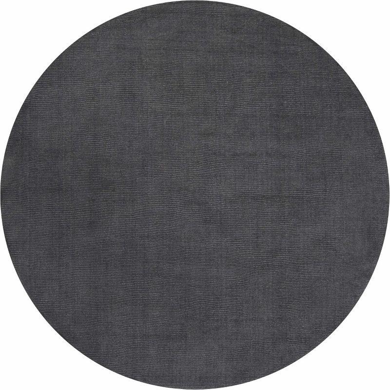 Hauteloom Rectangle Area Rug  Charcoal