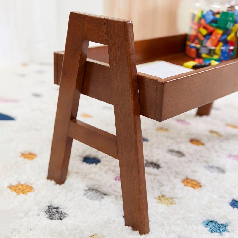 Dark Walnut Adjustable Stacking Shoe Organizer