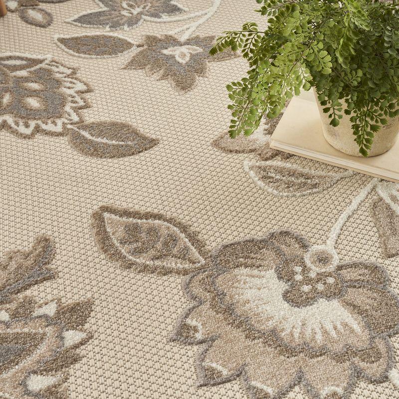 Nourison Aloha Floral Farmhouse Outdoor Rug