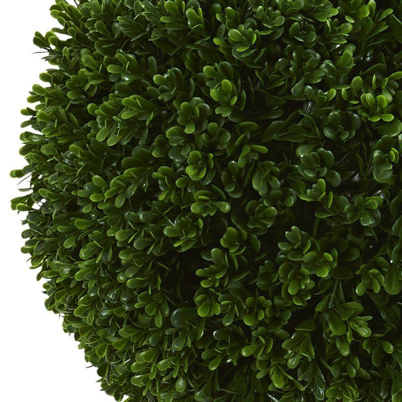 3.5ft Boxwood Double Ball Artificial Topiary Tree - Nearly Natural: UV-Resistant, Indoor/Outdoor Decor