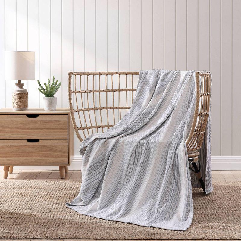 King Dune Cotton Reversible Striped Blanket