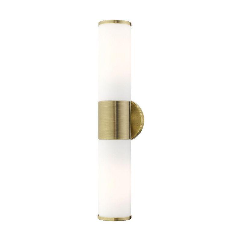 Livex Lighting Lindale 2 - Light Vanity in  Antique Brass