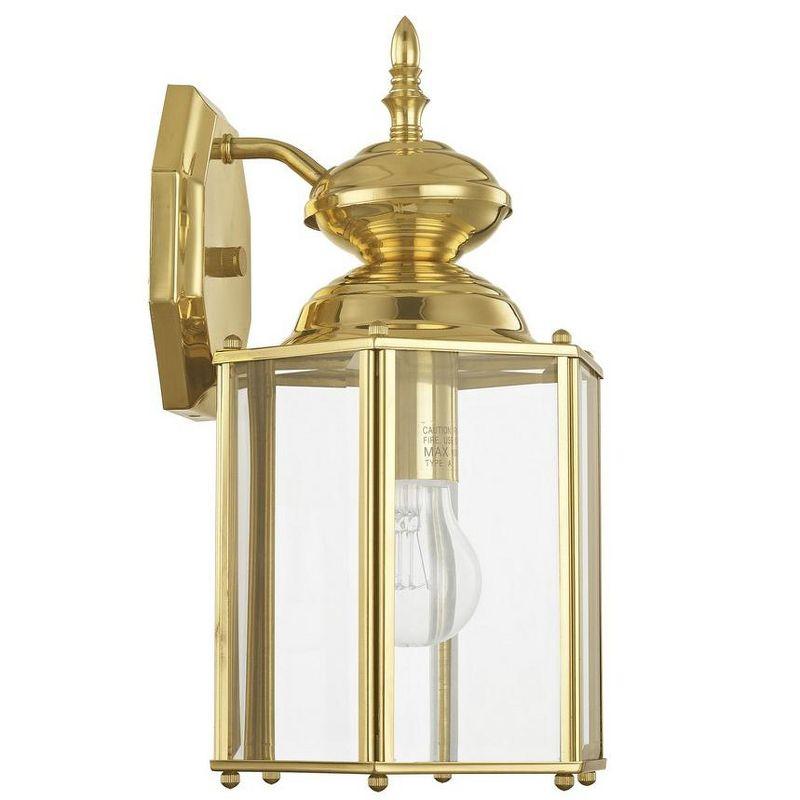 Livex Lighting Outdoor Basics 1 - Light Wall Light in  Polished Brass