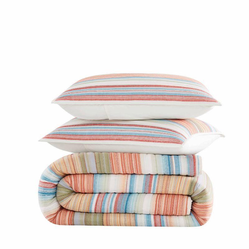 Oceanfront Resort Palm Beach Yarn Dye Stripe Quilt Set