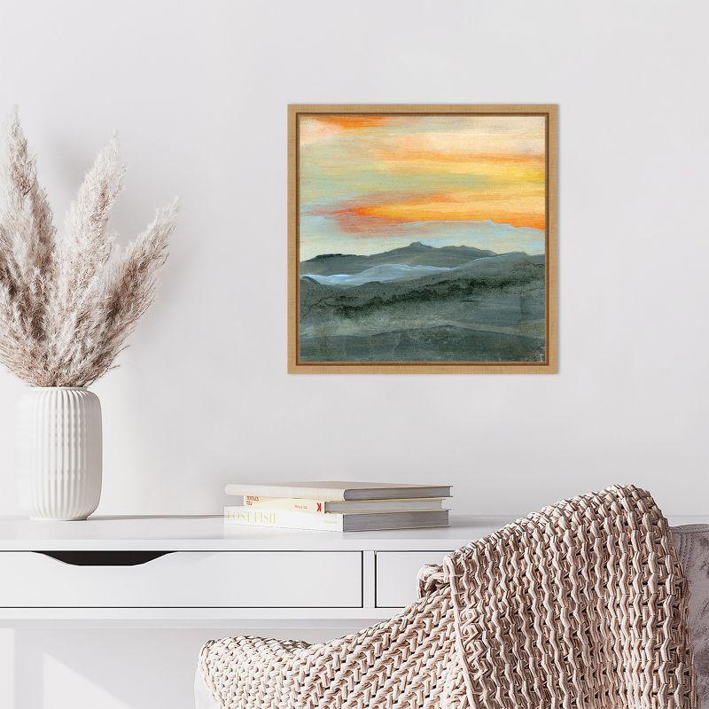 Amanti Art Over Blue Mountains by Karen Suderman Canvas Wall Art Print Framed 16 x 16-in.