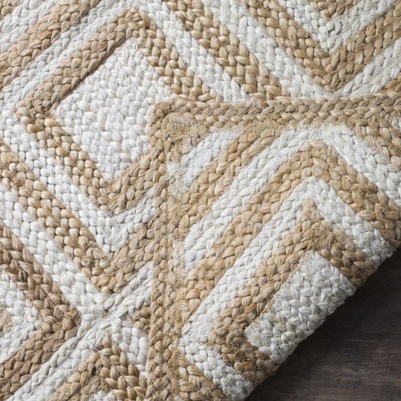 Highland Dunes Arria Hand Woven Jute Geometric Rug