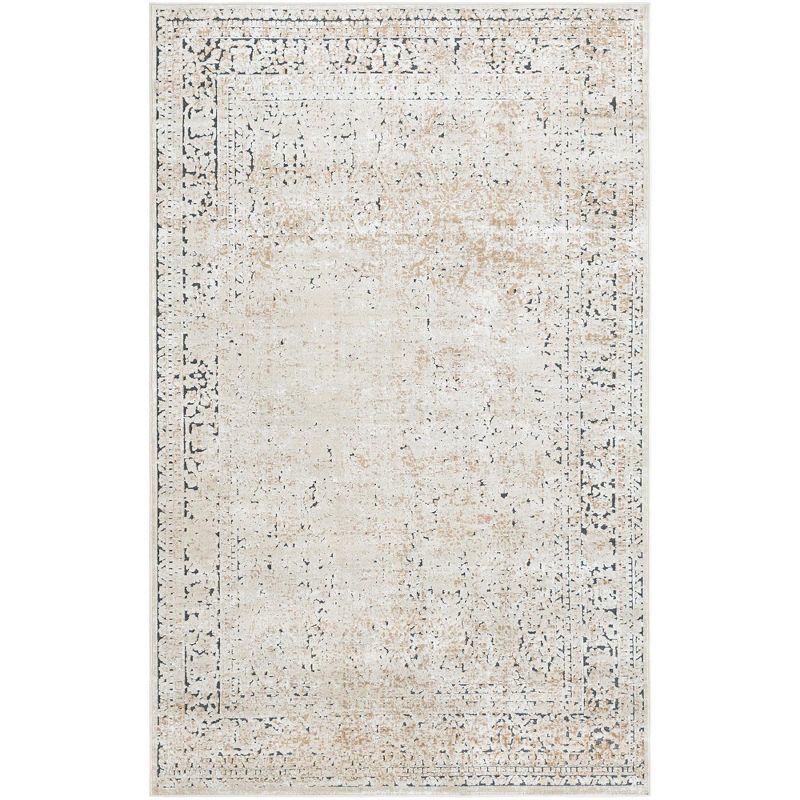 Unique Loom Chateau Collection Area Rug - Jefferson (5' 1" x 8' Rectangle Beige/Light Brown)