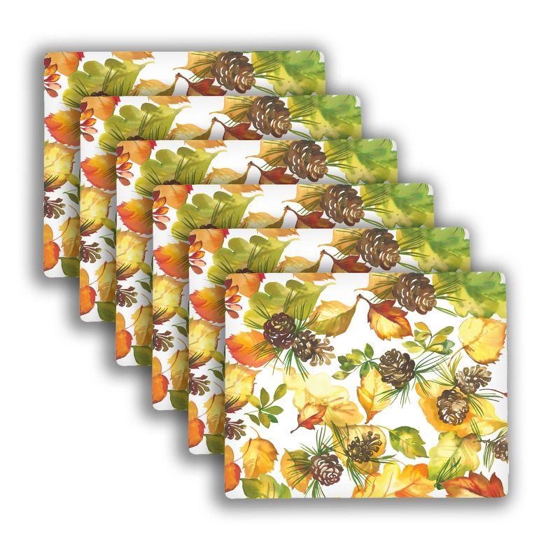 C&F Home Fall Leaves Hardboard Placemat Set of 6