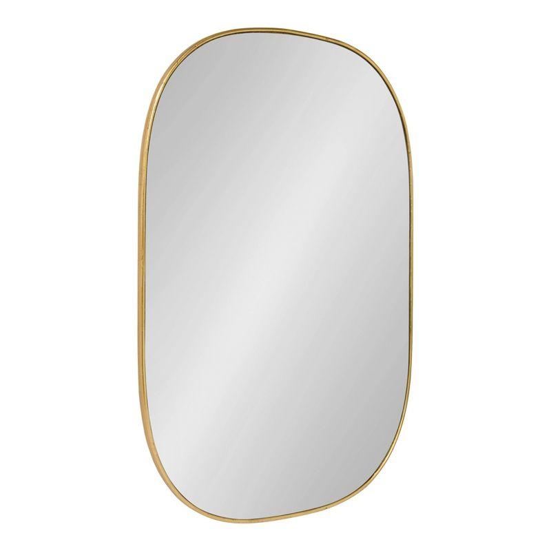 24" x 36" Caskill Capsule Framed Wall Mirror Gold - Kate and Laurel