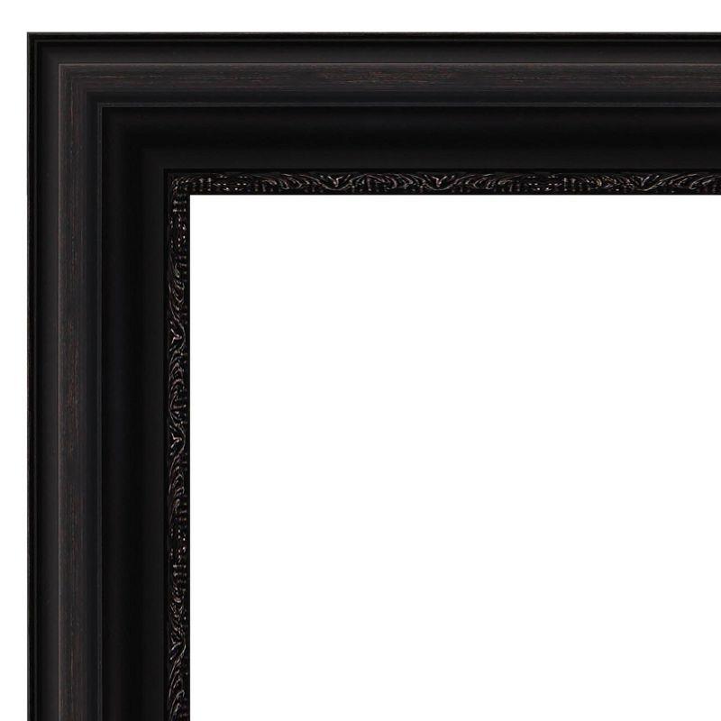 Amanti Art Natural Cork Board Framed Parlor Black Bulletin Board 24 in. x 18 in.