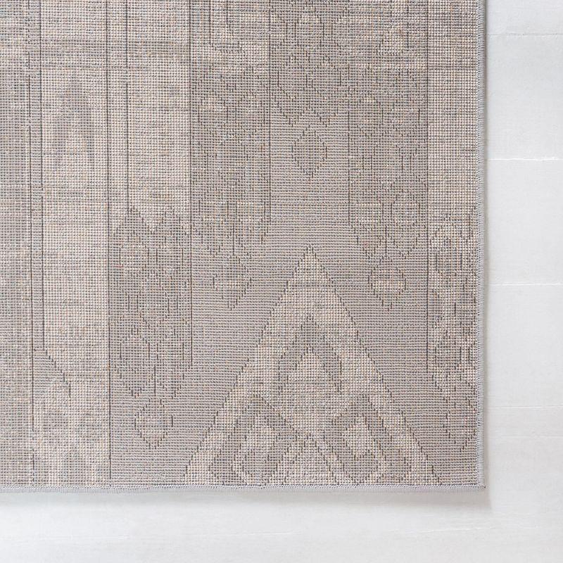 Unique Loom Portland Collection Area Rug - Orford (4' 1" x 6' 1" Rectangle Gray/Beige)