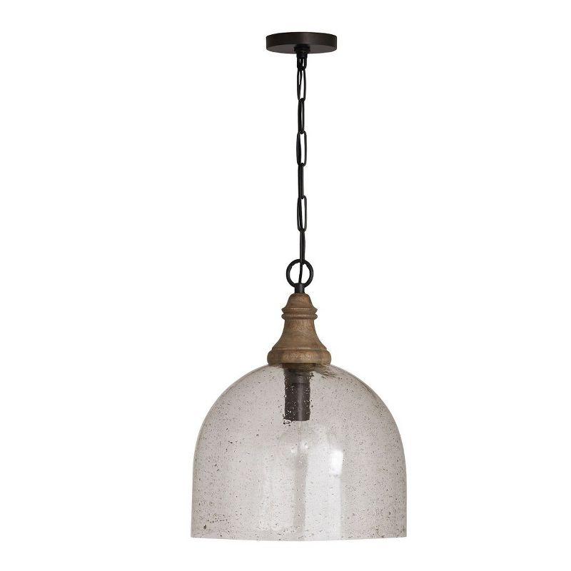 Capital Lighting Inglewood 1 - Light Pendant in  Grey Wash/Dark Pewter