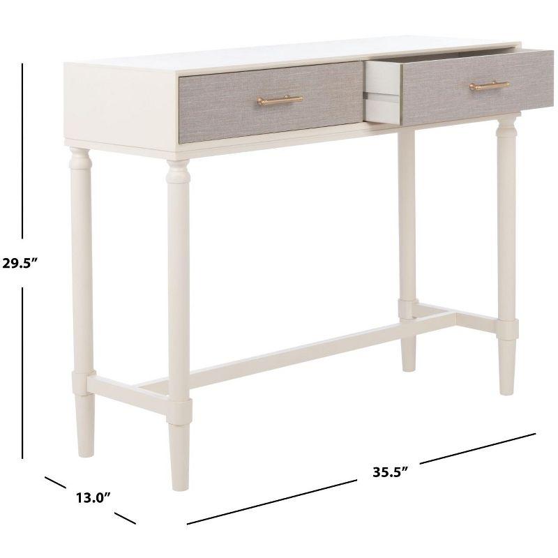 Estella 2 Drawer Console Table - CNS5731A - White - Safavieh