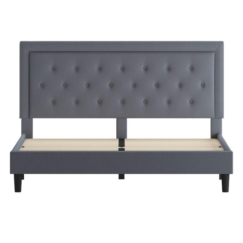 Flash Furniture Roxbury Panel Tufted Upholstered Platform Bed