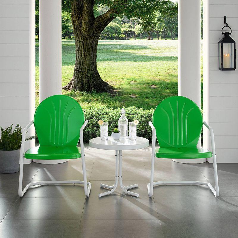 Griffith 3pc Outdoor Conversation Set - Kelly Green - Crosley