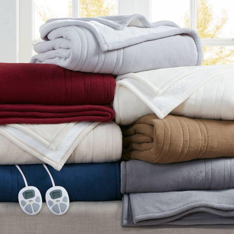 Serta Serta Fleece to Sherpa Heated Blanket