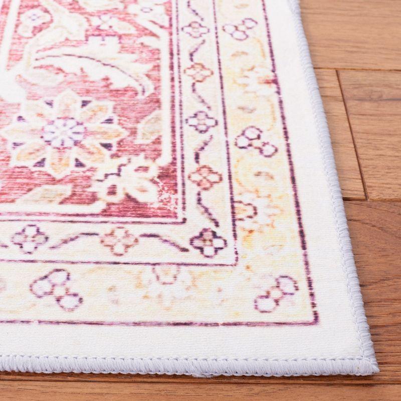 Tucson Vintage Persian TSN107 Power Loomed Machine Washable Skid-Resistant Indoor Accent Rug - Beige/Rust - 3'x5' - Safavieh