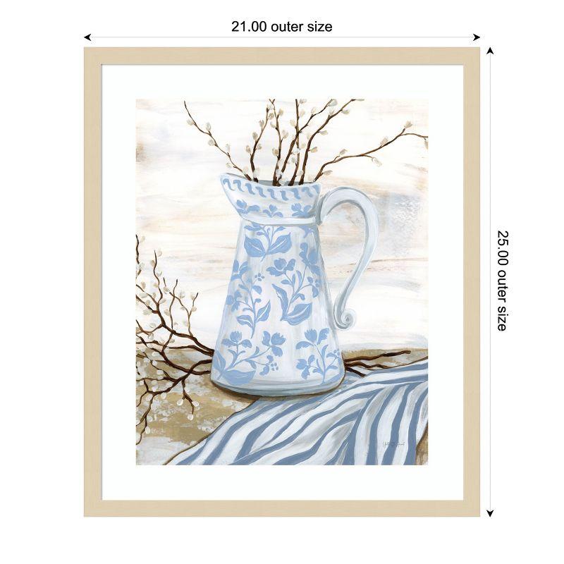 Amanti Art Chantilly Cottage Vase by Yvette St. Amant Wood Framed Wall Art Print