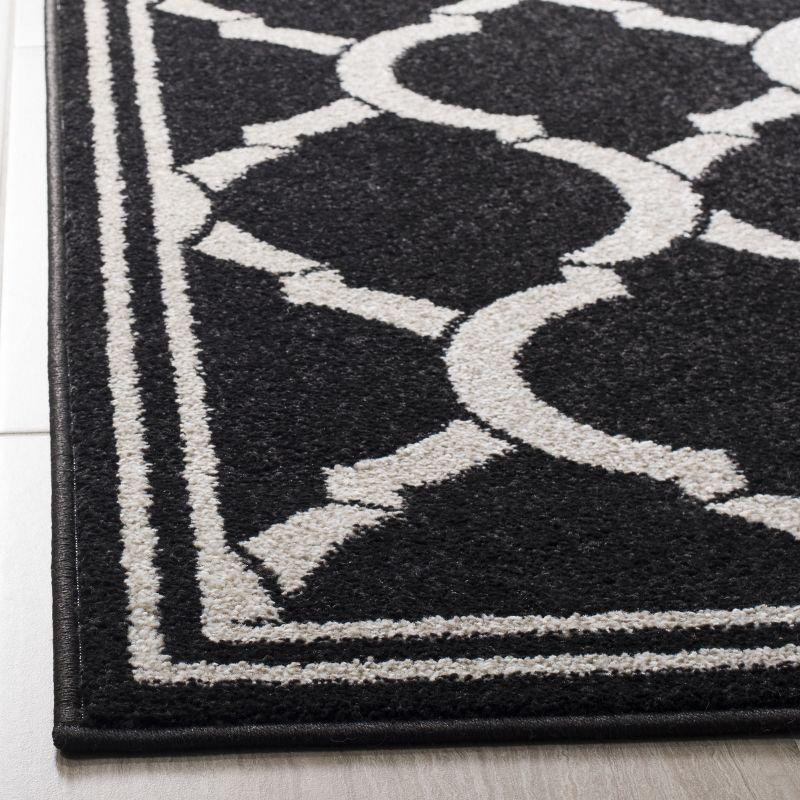 Amherst AMT415 Power Loomed Indoor Area Rug - Anthracite/Ivory - 9'x12' - Safavieh